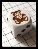 Dice : Dice - 6D - Koplow Brown and White Bear Gen Con Aug 2009